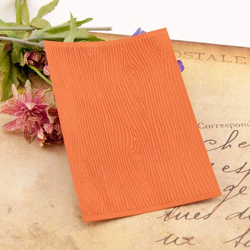 Arrietty Woodgrain Background Plastic Embossing Folders for Card Making Wood Pattern Template Folders for Scrapbooking DIY Album Card Tool Plastic Template Folders - Image 4